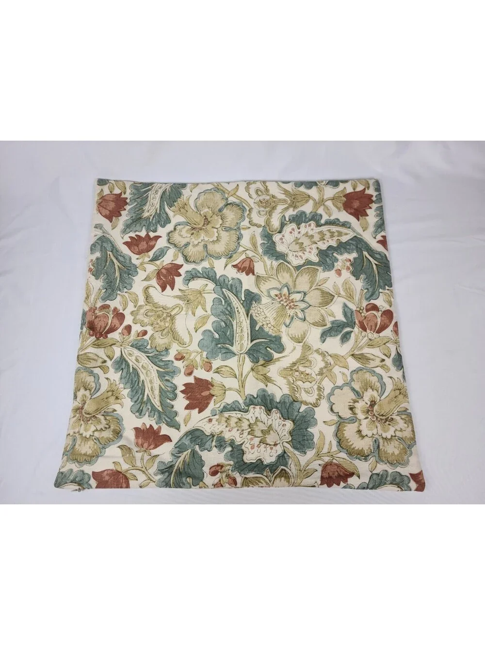 Pottery Barn Floral Paisley Euro Pillow Sham 20x20